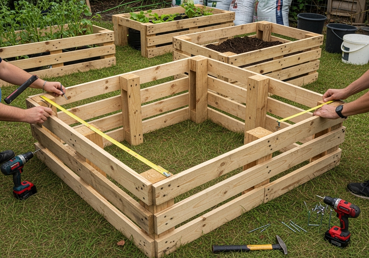 Do it yourself: Hochbeet aus Paletten bauen