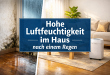 Hohe Luftfeuchtigkeit im Haus nach Regen