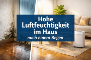 Hohe Luftfeuchtigkeit im Haus nach einem Regen