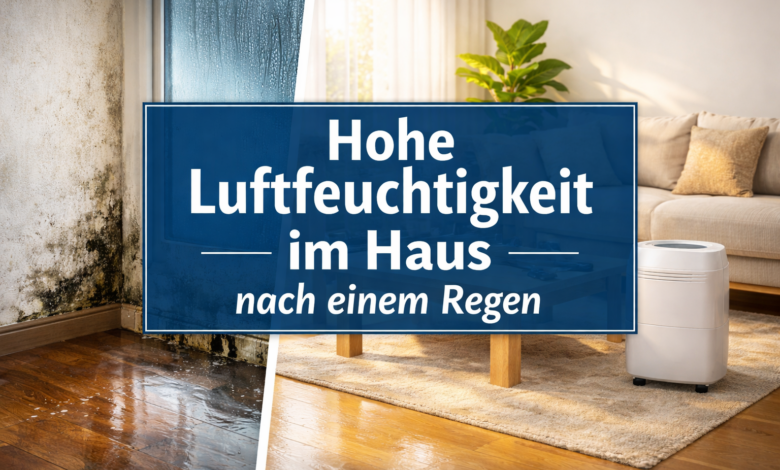 Hohe Luftfeuchtigkeit im Haus nach Regen