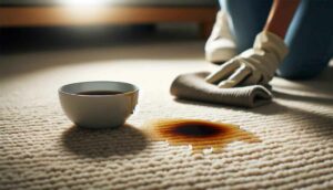 Kaffeeflecken aus Teppich bekommen – Unsere besten Tipps