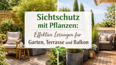 Sichtschutz mit Pflanzen Effektive Loesungen fuer Garten Terrasse und Balkon im Kuebel 1