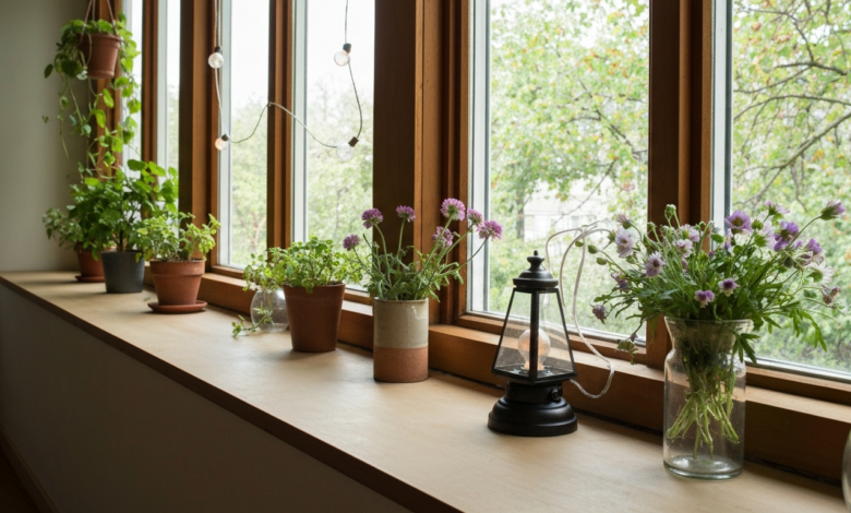 Fensterbank dekorieren: Kreative & moderne Ideen
