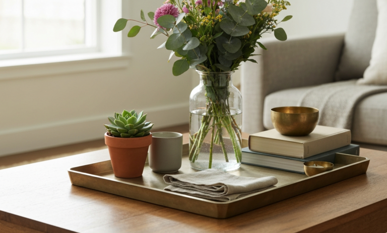 Tablett Deko für den Couchtisch: Styling-Guide