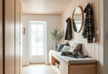 Flur mit Sitzbank gestalten: Schöne Ideen & Tipps