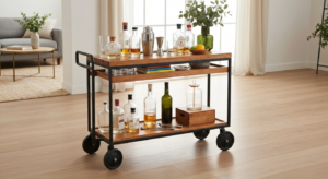 Home Bar einrichten: Die besten Servierwagen-Ideen