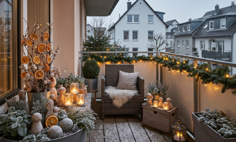 Zauberhafte Weihnachtsdeko für den Balkon 2026