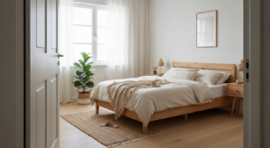 Gemütliches minimalistisches Schlafzimmer: Die besten Ideen