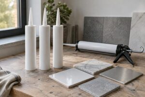 Welches Silikon für welchen Zweck? Bad, Küche und Naturstein [Bildinhalt mit KI erstellt]